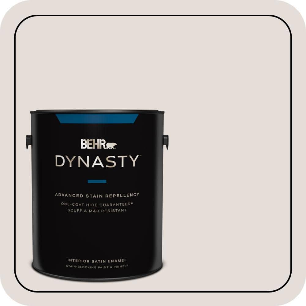 BEHR DYNASTY 1 gal. #PPU17-06 Crushed Peony Satin Enamel Interior Stain-Blocking Paint and Primer