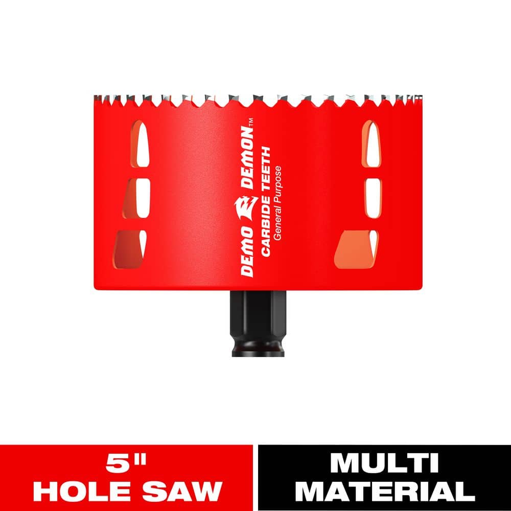 DIABLO 5 in. Carbide Hole Saw with 2-3/8 in. Cutting Depth