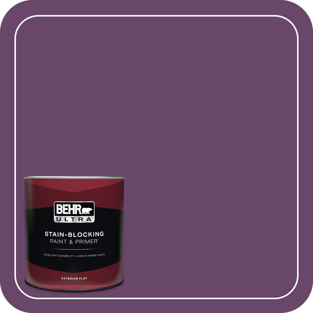 BEHR ULTRA 1 qt. #P100-7 Sultana Flat Exterior Paint & Primer