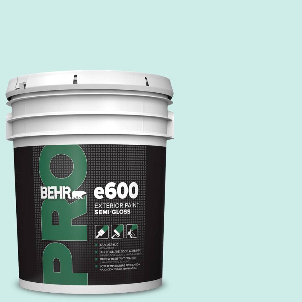 BEHR PRO 5 gal. #500C-3 Spa Semi-Gloss Exterior Paint