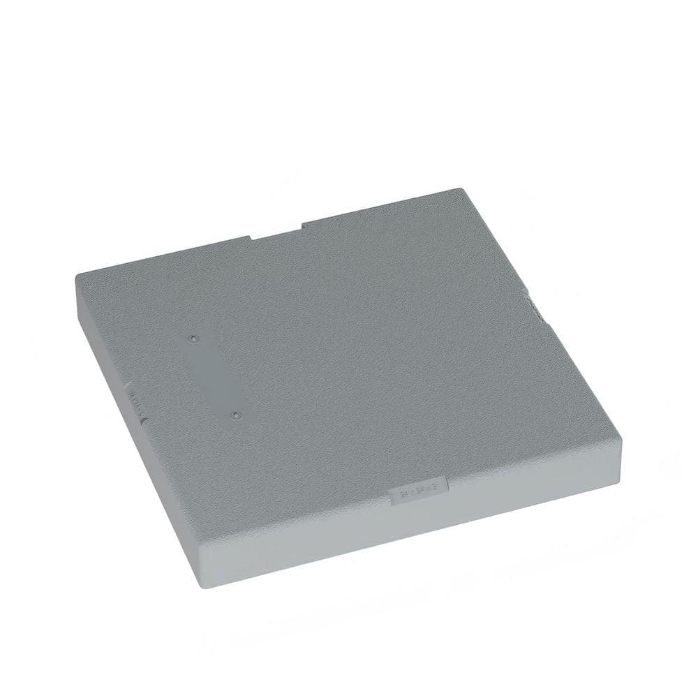 Helhom 24 x 24 x 3 in. Gray Mini Split Condenser Pad, Ground Base for AC Outdoor Condenser Units, Heat Pump HVAC Units (1)