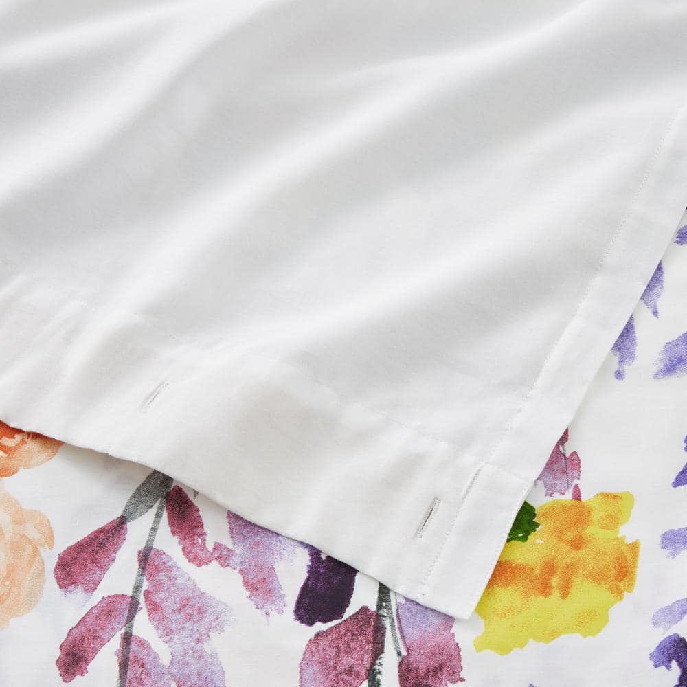 StyleWell 72 in. Multi-Color Floral Shower Curtain (2)