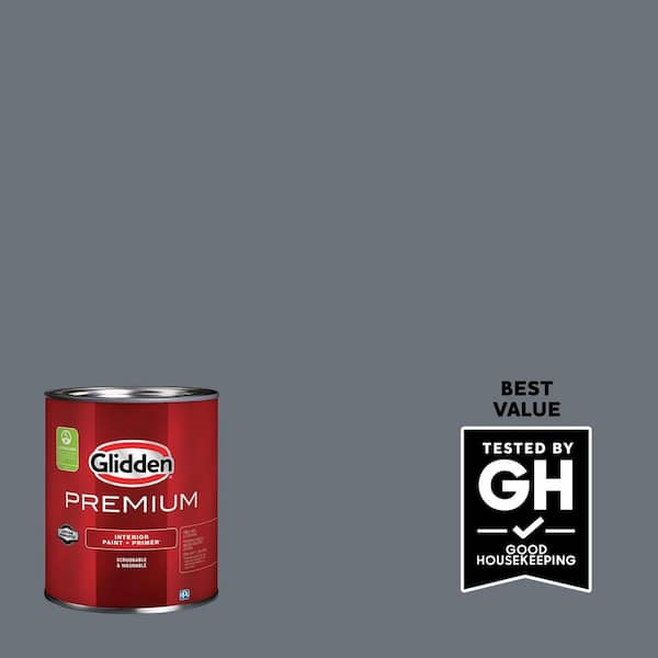 Glidden Premium 1 qt. PPG0993-6 Old Silk Flat Interior Latex Paint (2)