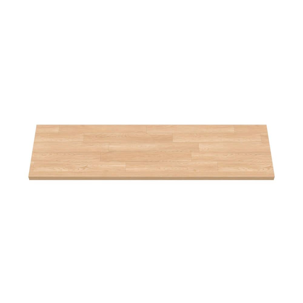 EVERMARK Stair Parts 48 in. x 11-1/2 in. x 1 in. Unfinished White Oak Plain Square Edge Stair Tread (2)