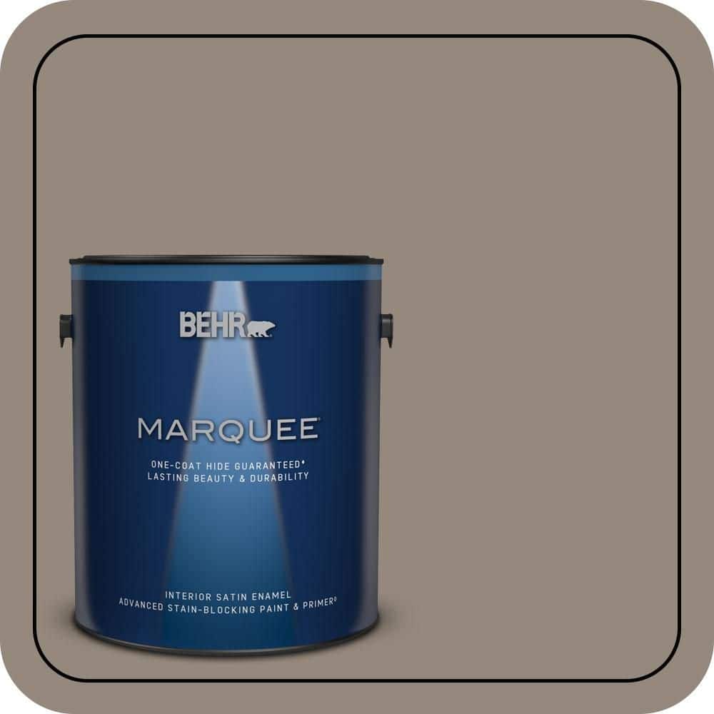 BEHR MARQUEE 1 gal. #MQ2-57 Art District One-Coat Hide Satin Enamel Interior Paint & Primer