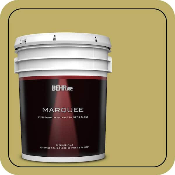 BEHR MARQUEE 5 gal. #MQ4-42 Pistachio Flat Exterior Paint & Primer (2)