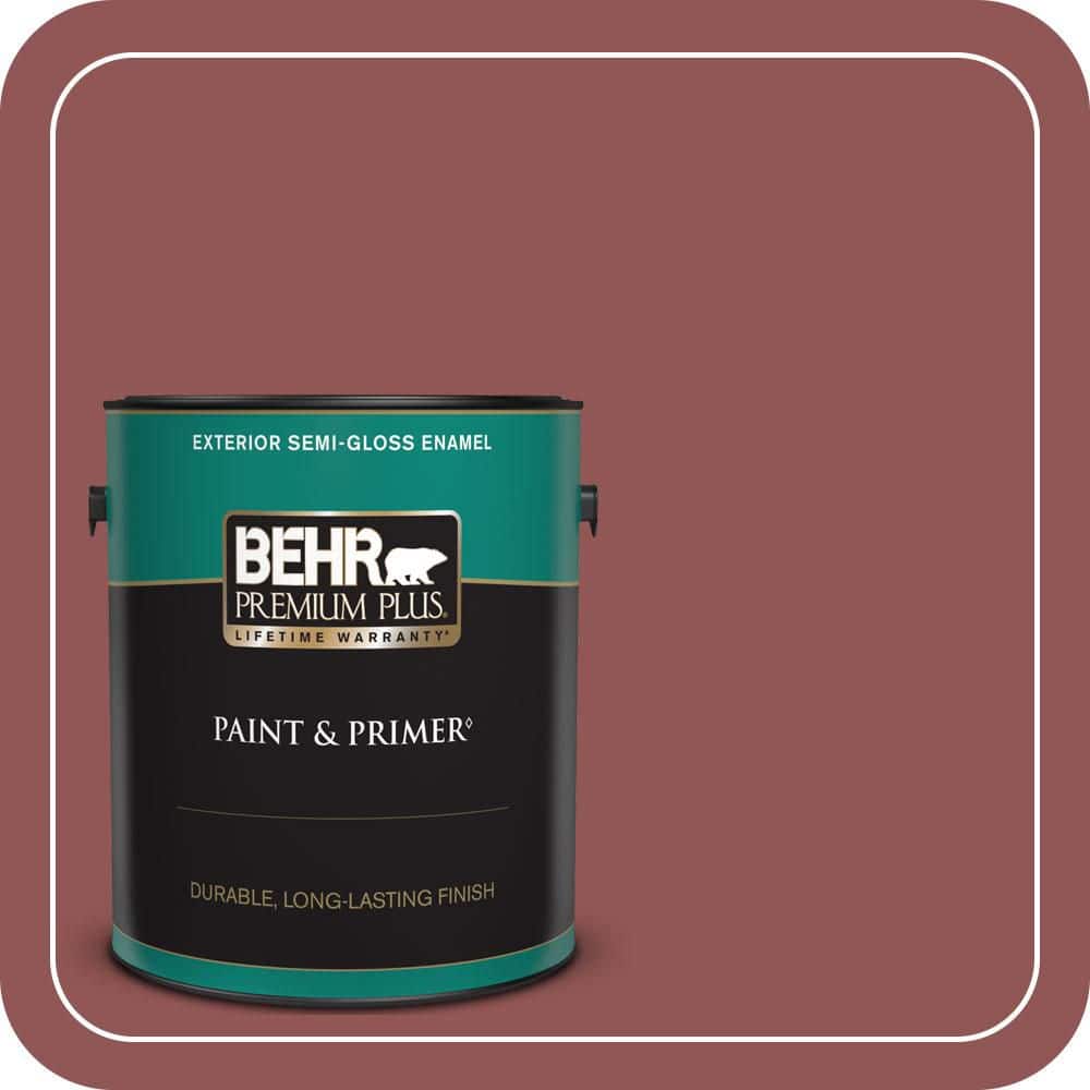 BEHR PREMIUM PLUS 1 gal. #MQ1-16 Carpe Diem Semi-Gloss Enamel Exterior Paint & Primer