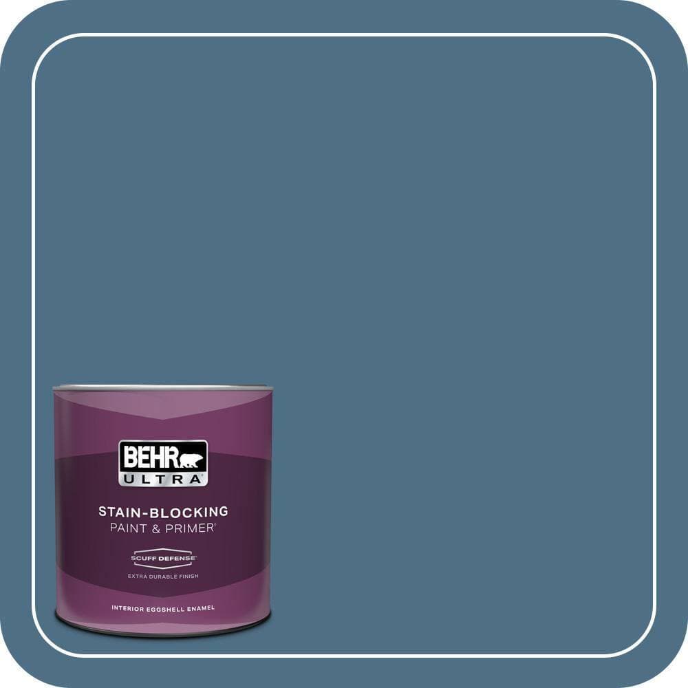 BEHR ULTRA 1 qt. #S500-6 Shipyard Extra Durable Eggshell Enamel Interior Paint & Primer