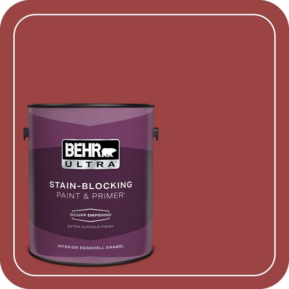 BEHR ULTRA 1 gal. #MQ1-10 Red My Mind Extra Durable Eggshell Enamel Interior Paint & Primer