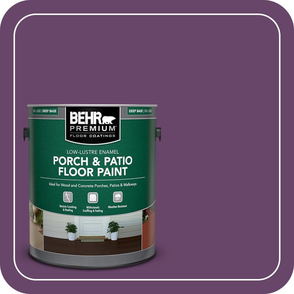 BEHR PREMIUM #P100-7 Low-Lustre Enamel Interior/Exterior Porch and Patio Floor Paint (1)
