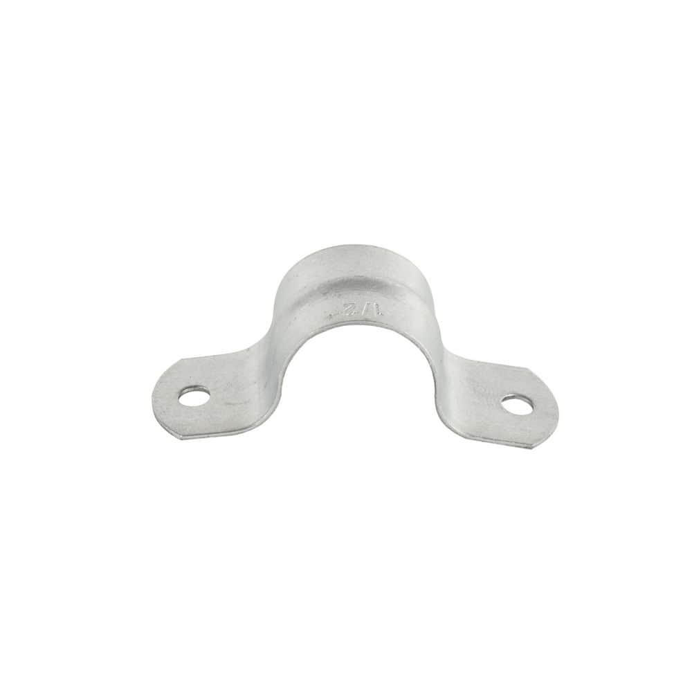 Everbilt 1/2 in. Galvanized Tube Strap, 2 Hole 10-Pack (4)
