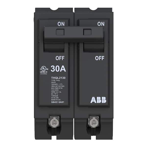 ABB 30 Amp 1 in. Double-Pole Circuit Breaker (THQL2130A) (2)
