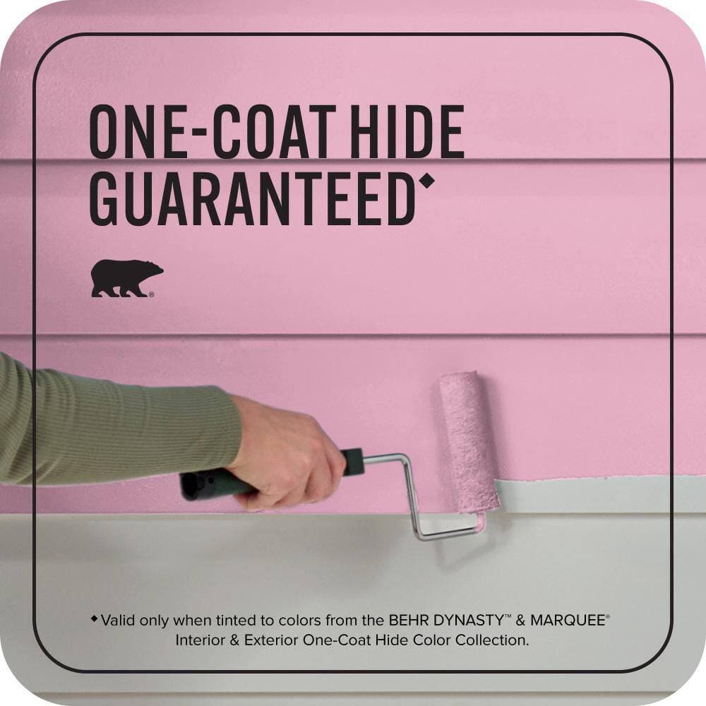 BEHR MARQUEE 1 qt. #P130-3 Little Princess Semi-Gloss Enamel Exterior Paint & Primer (3)