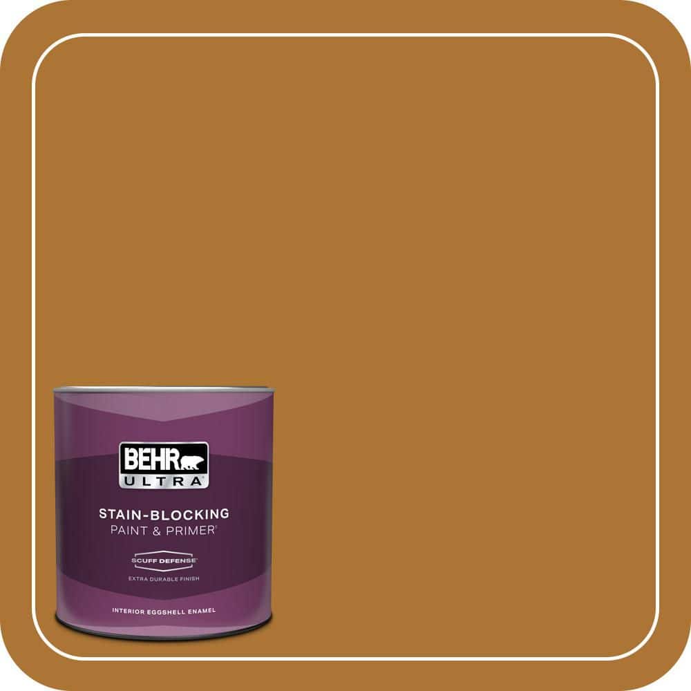 BEHR ULTRA 1 qt. #S-H-320 Enchanting Ginger Extra Durable Eggshell Enamel Interior Paint & Primer