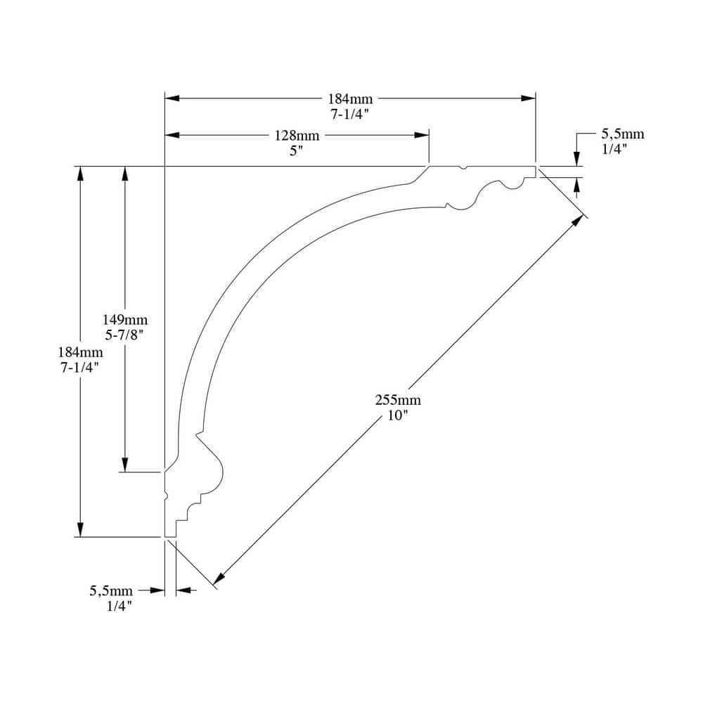 ORAC DECOR 7-1/4 in. x 7-1/4 in. x 78-3/4 in. Acanthus Leaves Primed White High Density Polyurethane Crown Moulding (2)