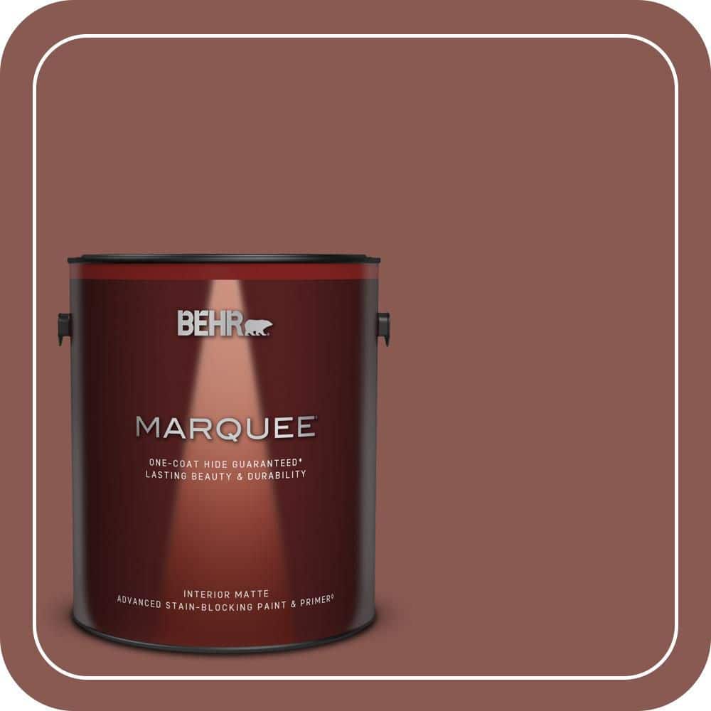 BEHR MARQUEE 1 gal. #MQ1-20 Rust One-Coat Hide Matte Interior Paint & Primer (1)