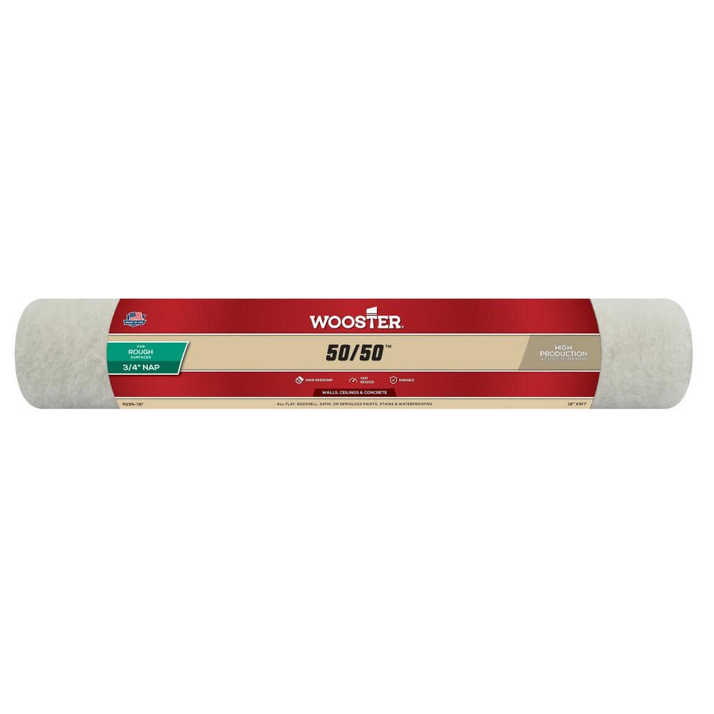 Wooster 18 in. x 3/4 in. 50/50 Lambswool/Polyester Knit Roller Cover (1)