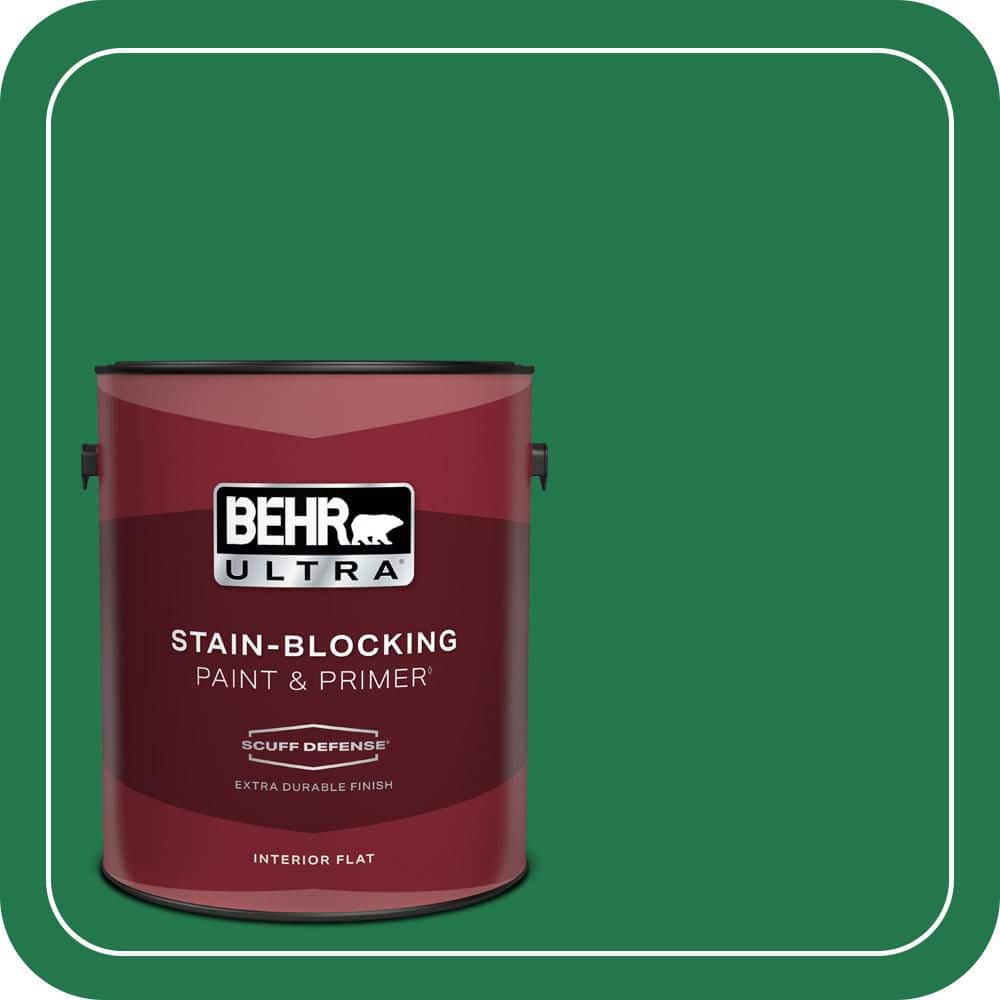BEHR ULTRA 1 gal. #460B-7 Pine Grove Extra Durable Flat Interior Paint & Primer (1)