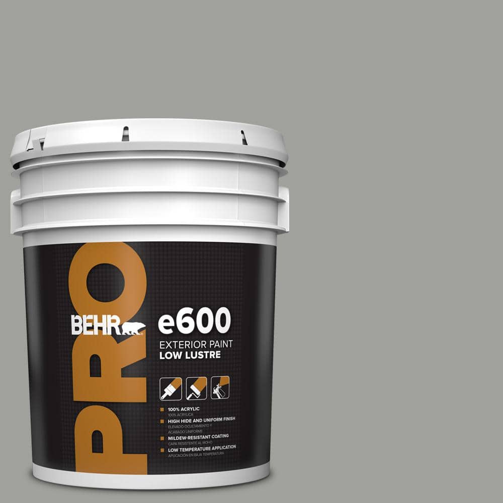 BEHR PRO 5 gal. #MQ6-22 Gateway Gray Low Luster Exterior Paint