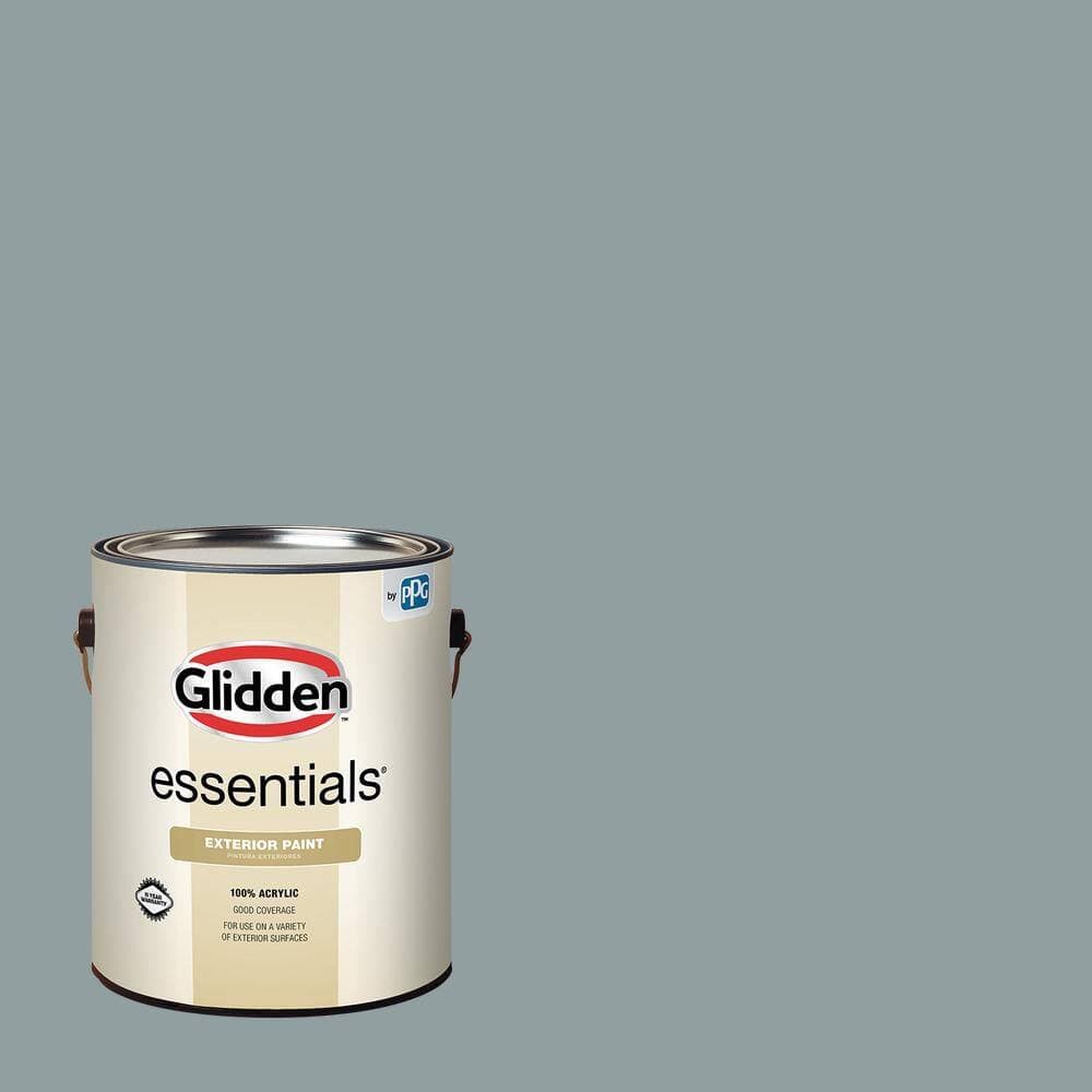 Glidden Essentials 1 gal. PPG1036-4 After The Storm Flat Exterior Paint
