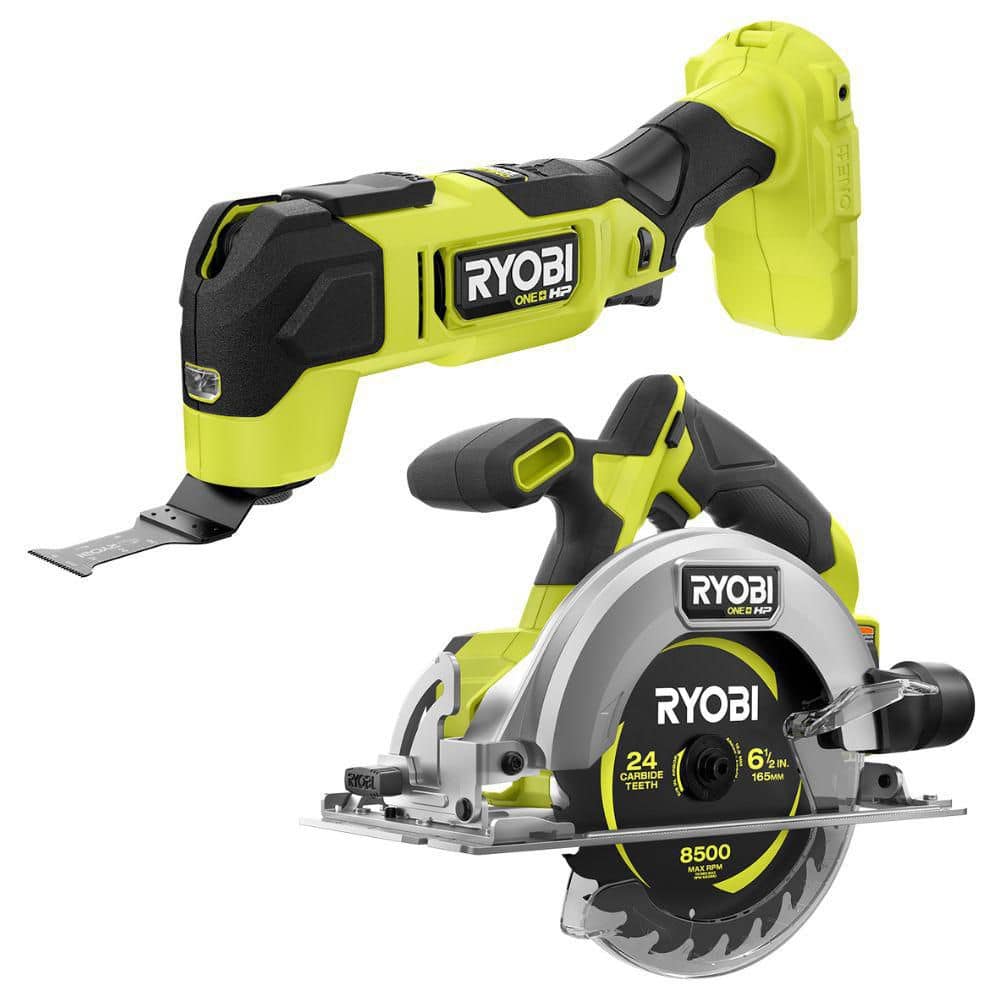 RYOBI ONE+ HP 18V Brushless Cordless Compact 6-1/2 in. Circular Saw with ONE+ HP 18V Brushless Cordless Oscillating Multi-Tool (1)