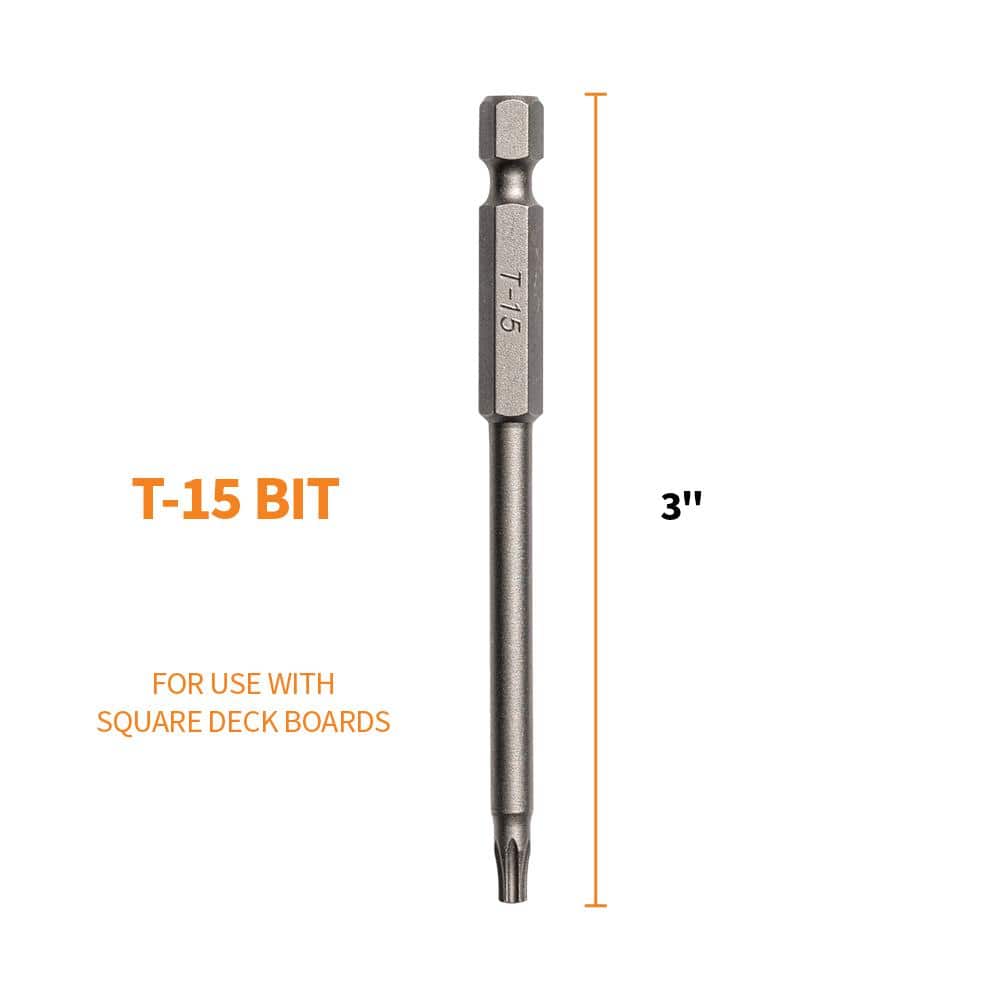 CAMO 3 in. T15 Star Drive Steel Driver Bits (2-Pack) (2)