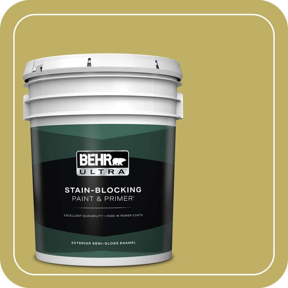 BEHR ULTRA 5 gal. #PPU9-06 Riesling Grape Semi-Gloss Enamel Exterior Paint & Primer