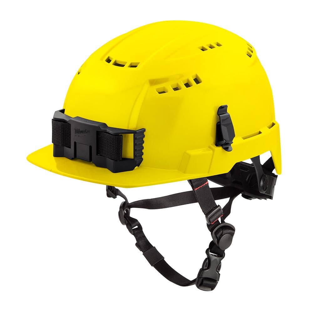 Milwaukee BOLT Yellow Type 2 Class C Front Brim Vented Safety Helmet (2-Pack)