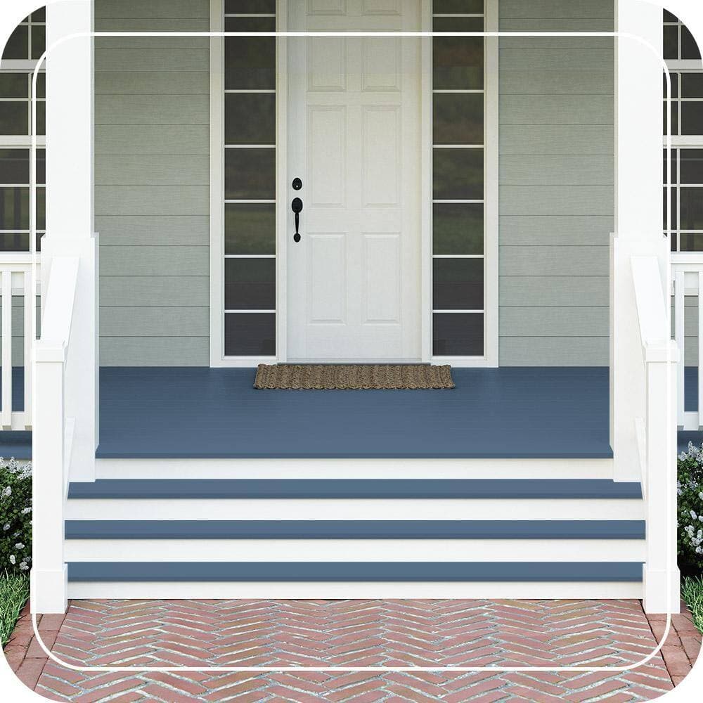 BEHR PREMIUM #PPU14-01 Textured Low-Lustre Enamel Interior/Exterior Porch and Patio Anti-Slip Floor Paint (2)