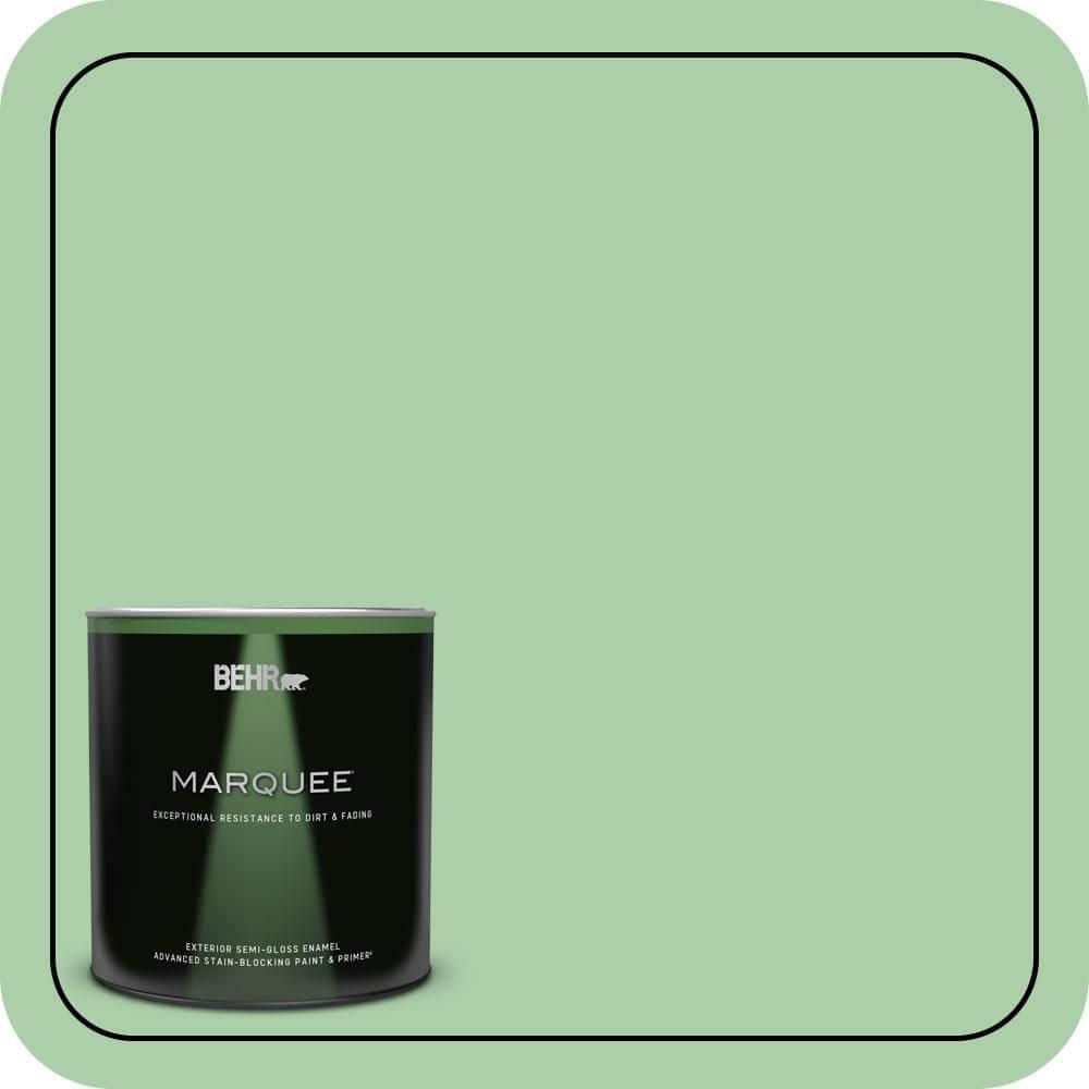 BEHR MARQUEE 1 qt. #450D-4 Garden Room Semi-Gloss Enamel Exterior Paint & Primer