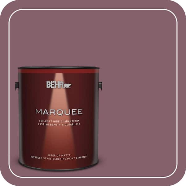 BEHR PREMIUM PLUS #BIC-35 Vintage Plum Flat Low Odor & Primer (3)