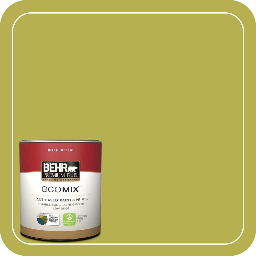 BEHR PREMIUM PLUS 1 qt. #P350-6 Laser Flat EcoMix Plant-Based Interior Paint & Primer (1)