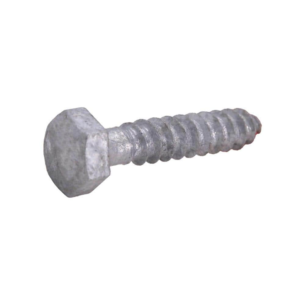 Everbilt 5/16 in. x 1-1/2 in. Hex Hex Head Galvanized Lag Screw (25-Pack) (2)