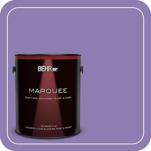 BEHR MARQUEE 1 gal. #PPU16-04 Purple Agate Flat Exterior Paint & Primer (2)