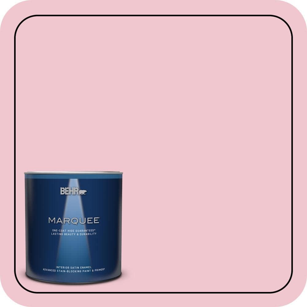 BEHR MARQUEE 1 qt. #P140-2 Sweetheart Satin Enamel Interior Paint & Primer