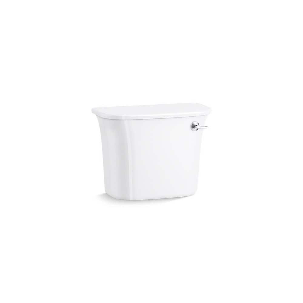 KOHLER Stinson 1.28 GPF Single Flush Toilet Tank Only with Pro Force Plus technology and right-hand trip lever in White (1)