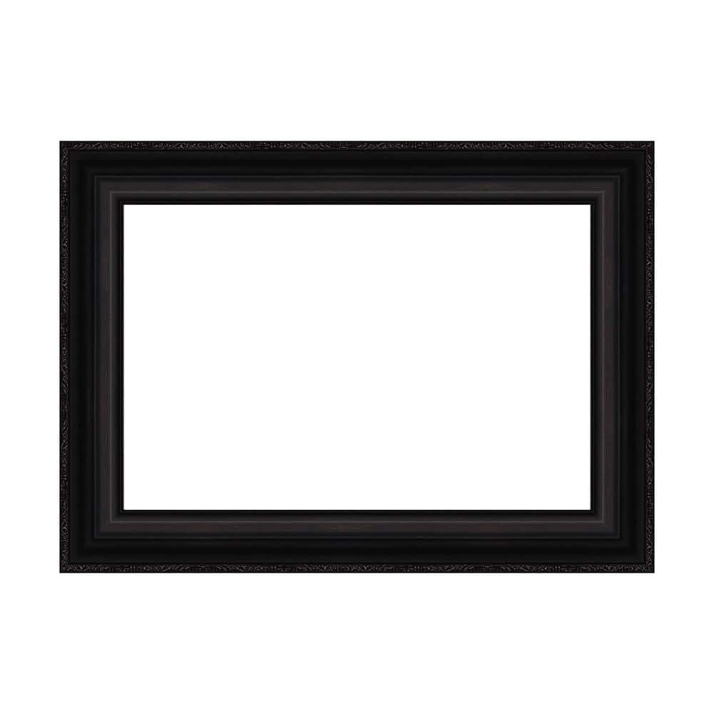 Amanti Art Mirror Makeover Parlor Black 29.25 in. W x 21.25 in. H Bathroom Mirror Frame Border Kit-Fits a 28 x 20 mirror (1)
