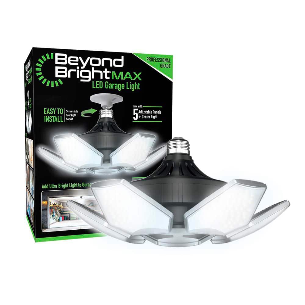 BEYOND BRIGHT 60-Watt Adjustable LED Garage Ceiling Light with 6000 Lumens, 348 LED Bulbs (2)