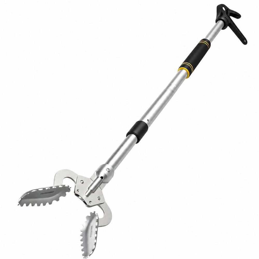 Misopily 53.5 in. Heavy Duty Aluminum Grabber Reacher Pickup Tool with Serrated Jaws and Dual Anti-Slip Handles (1)