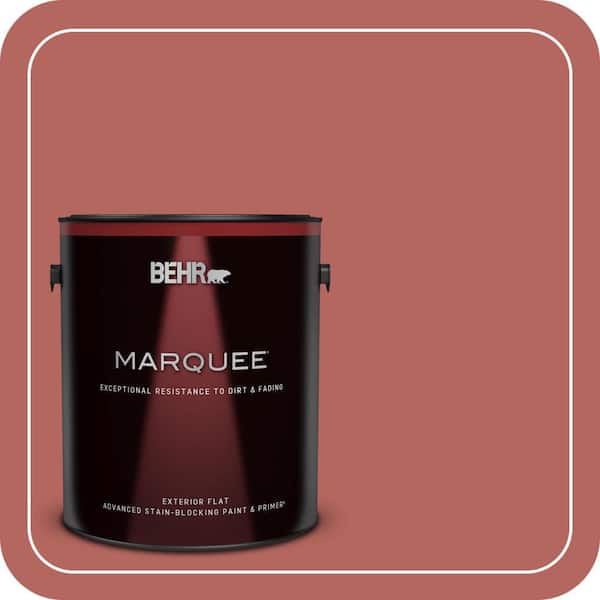 BEHR PREMIUM PLUS #180D-6 Mineral Red Enamel Interior/Exterior Paint & Primer Color Sample (3)