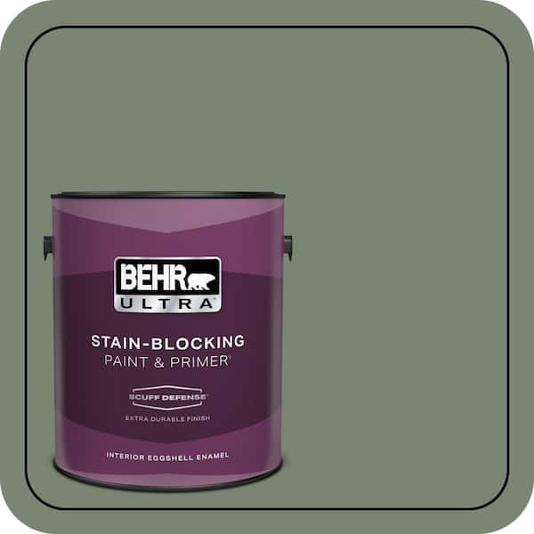 BEHR PREMIUM PLUS #440F-5 Winter Hedge Enamel Interior/Exterior Paint & Primer Color Sample (2)