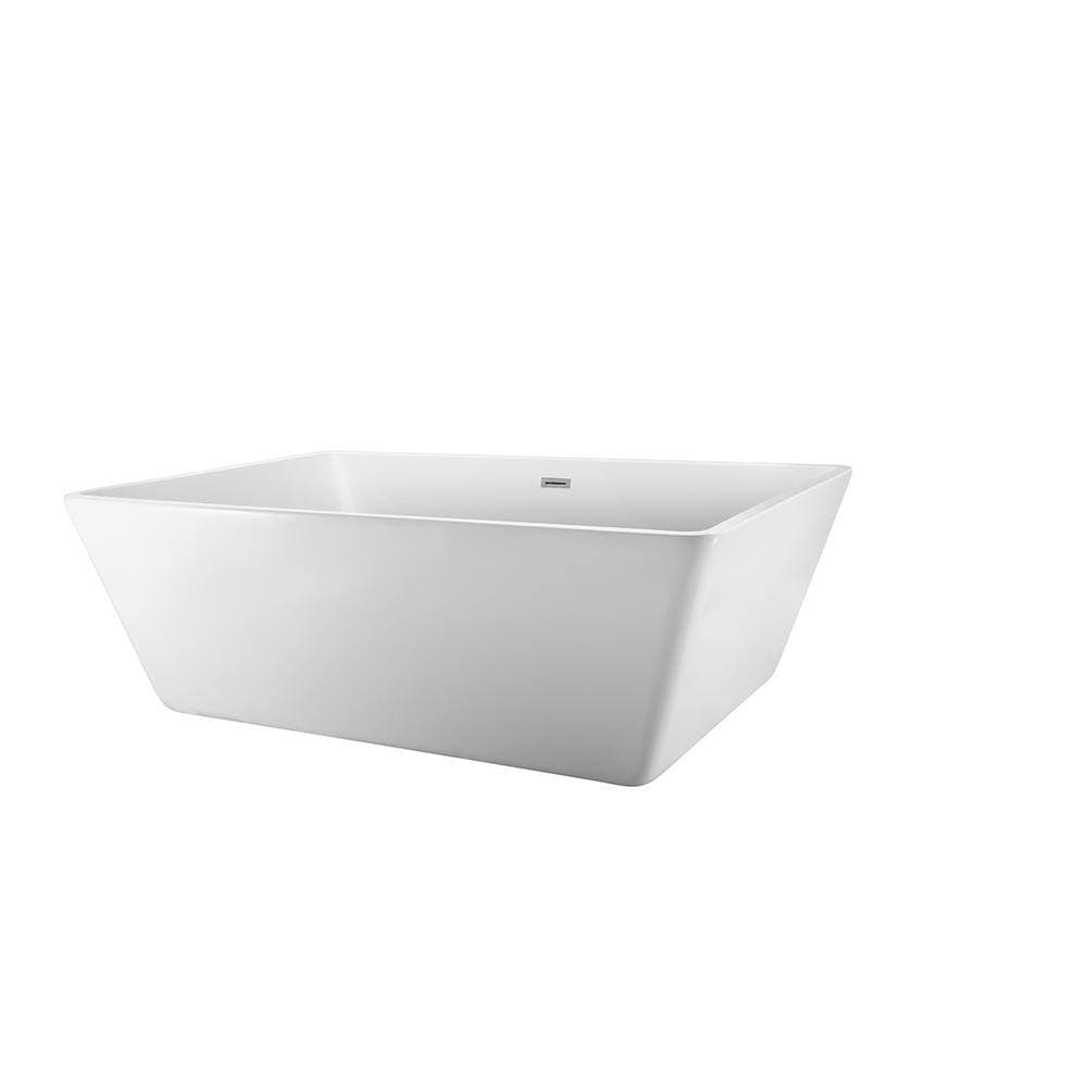 Barclay Products Vaughn 71 in. Acrylic Flatbottom Non-Whirlpool Bathtub White with Integral Drain (4)