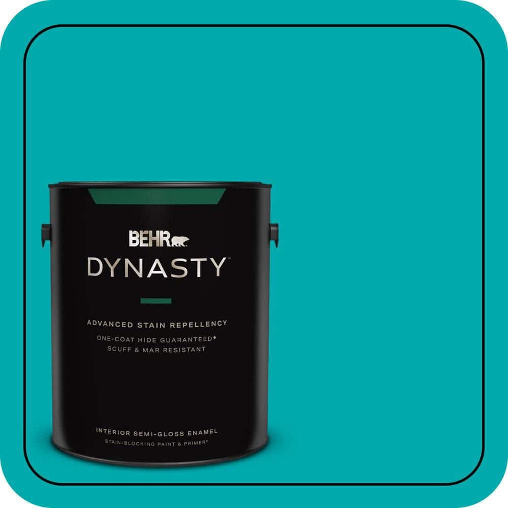 BEHR DYNASTY 1 gal. #P460-5 Fiji Semi-Gloss Enamel Interior Stain-Blocking Paint & Primer