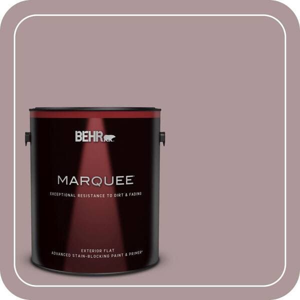 BEHR MARQUEE 1 gal. #PMD-53 Antique Mauve Flat Exterior Paint & Primer (2)