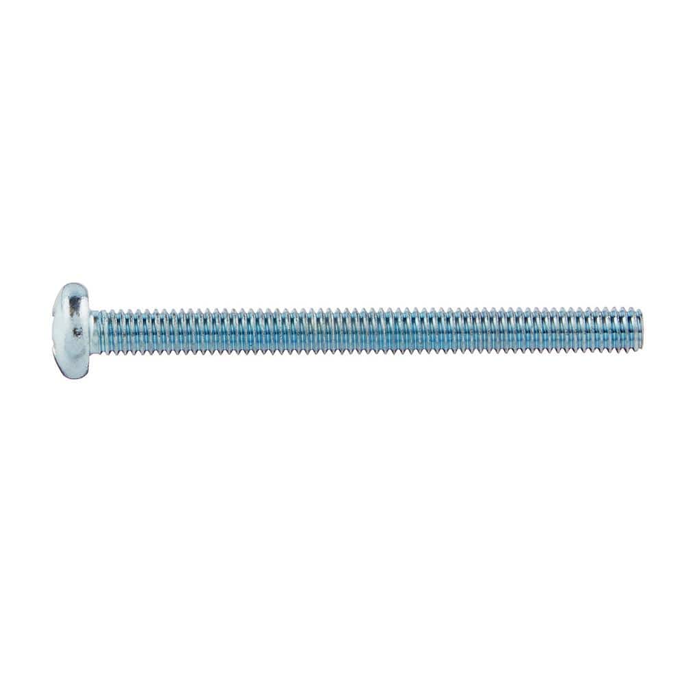 Everbilt M4-0.7x45mm Zinc Pan Head Phillips Drive Machine Screw 2-Pieces (3)