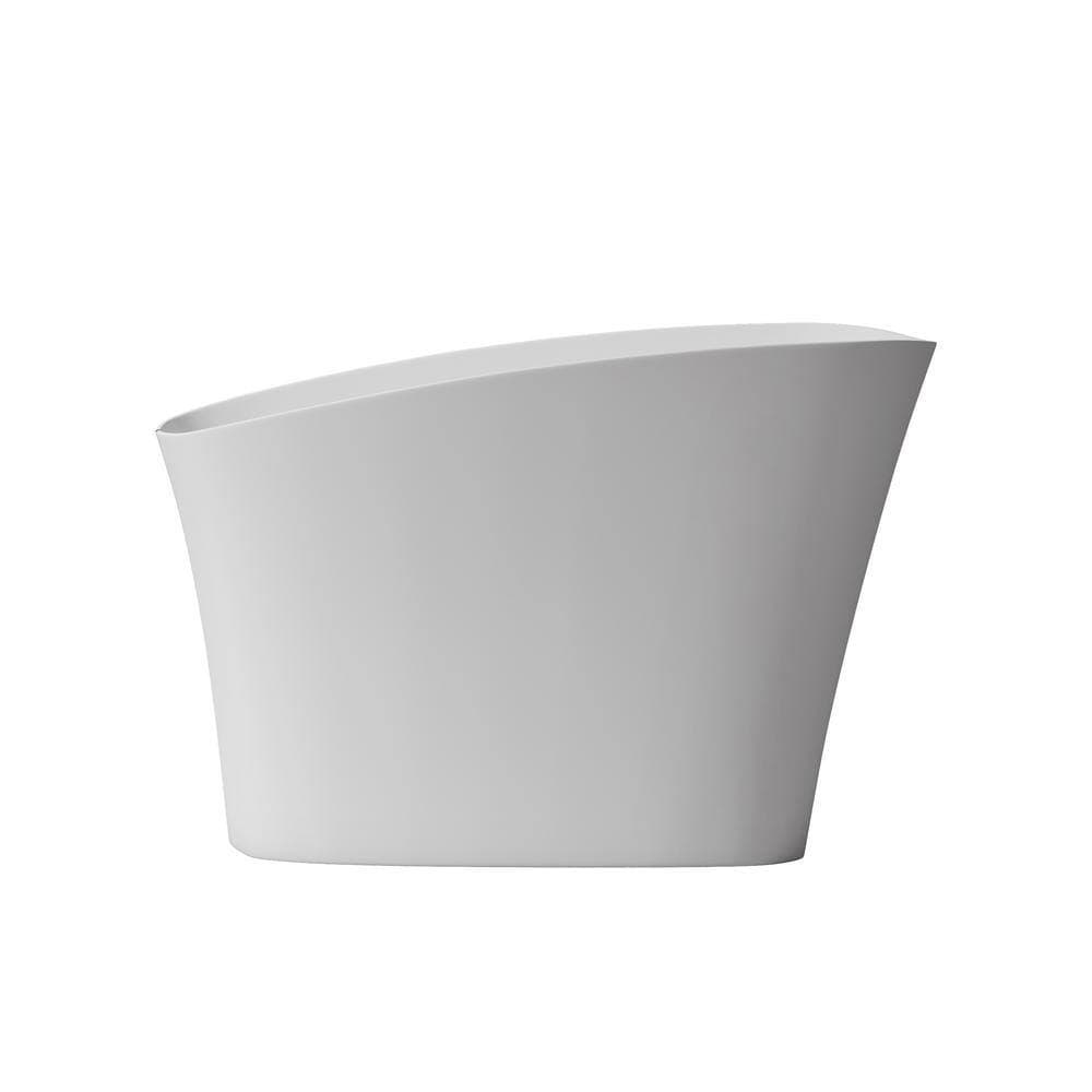 Unbranded 51 in. x 29 in. Soaking Bathtub with Convertible Drain in White