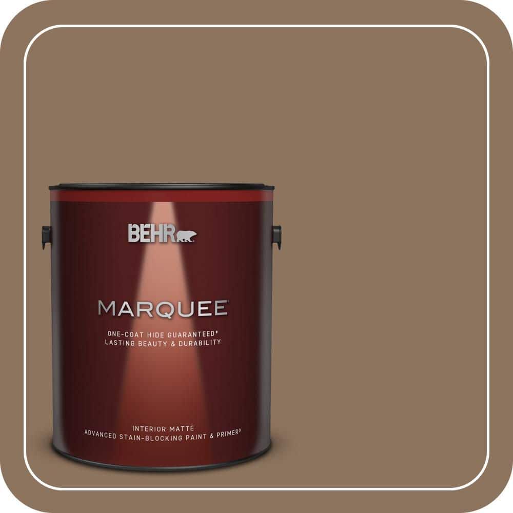 BEHR MARQUEE 1 gal. #N260-6 Outdoor Cafe One-Coat Hide Matte Interior Paint & Primer (1)