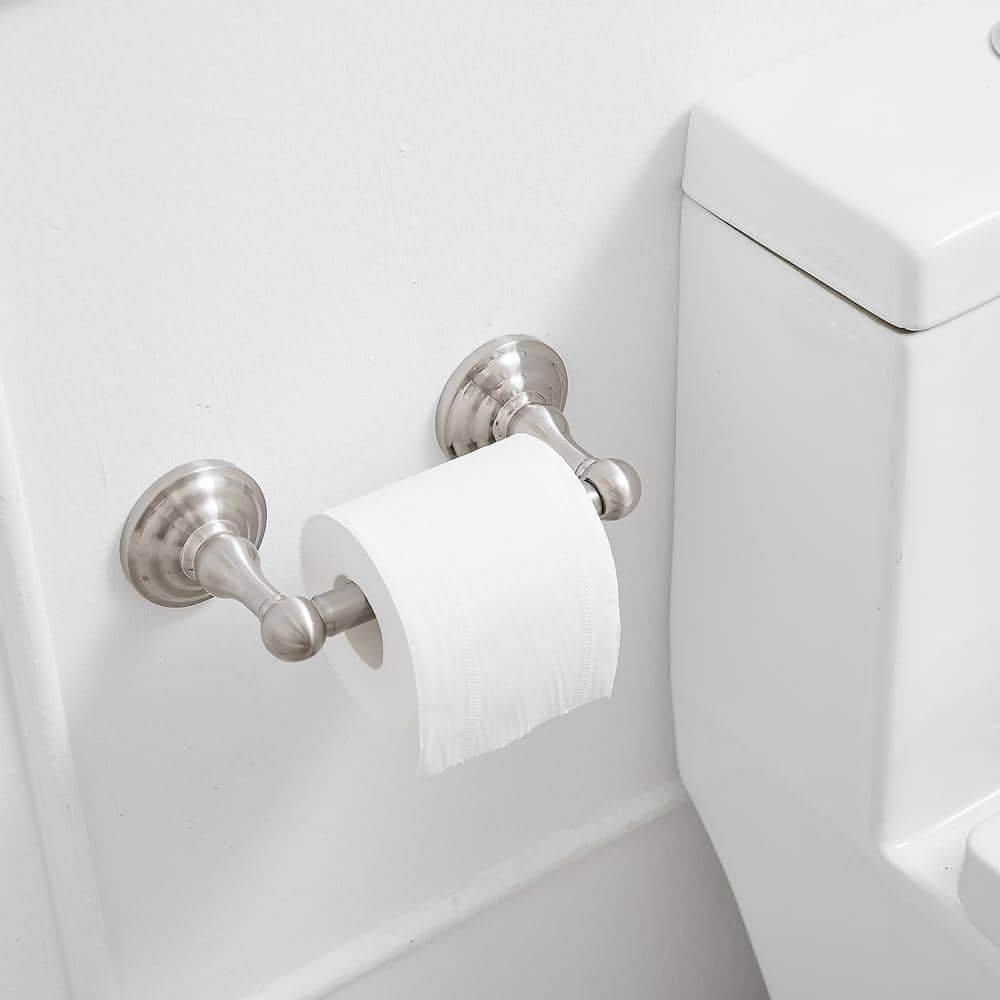 HOMEMYSTIQUE 5-Piece Bath Hardware with Towel Bar Towel Hook Toilet Paper Holder and Towel Ring Set (4)