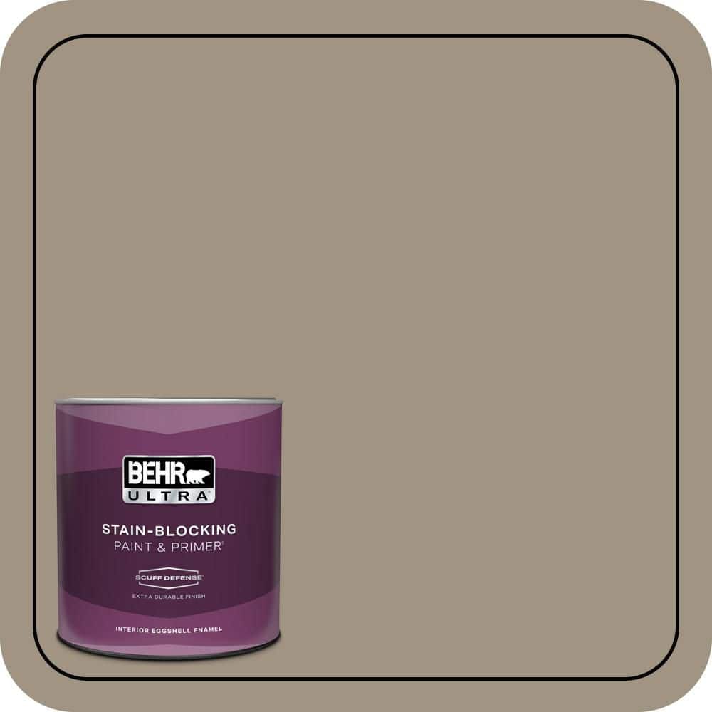 BEHR ULTRA 1 qt. #PPU7-23 Rolling Pebble Extra Durable Eggshell Enamel Interior Paint & Primer