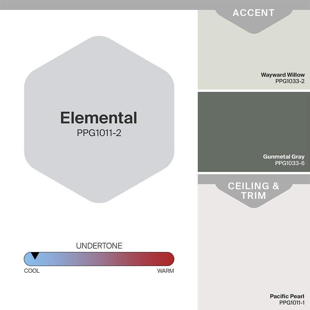 Glidden 8 oz. PPG1011-2 Elemental Satin Interior Paint Sample (4)